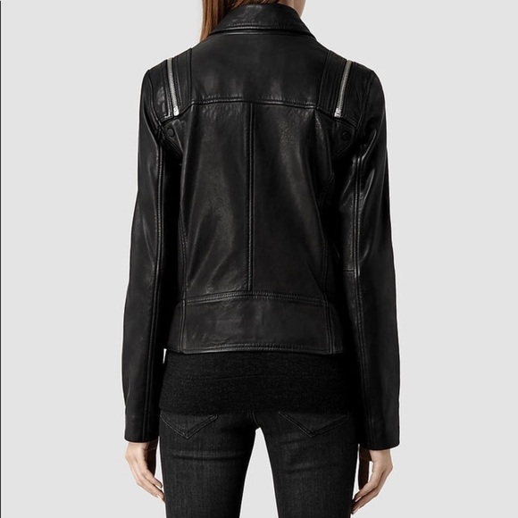 All Saints Range Biker Leather Jacket - like new! - Picture 3 of 6